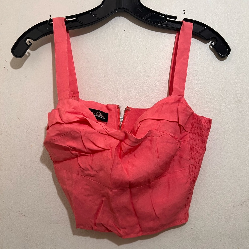 Trashy Diva Coral Pink Women's Top retro vintage
